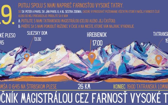 2. ročník Magistrálou cez farnosť Vysoké Tatry