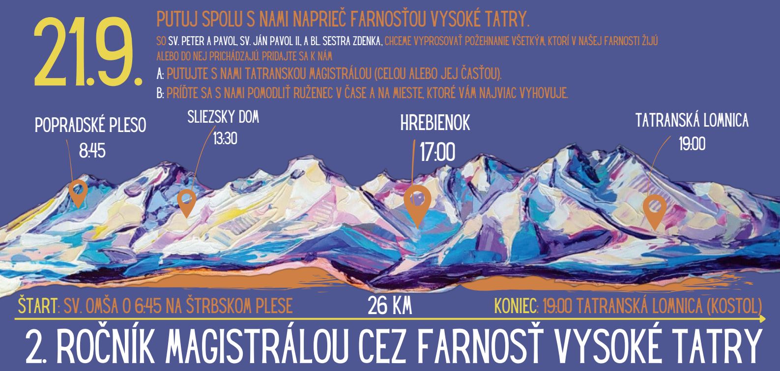 2. ročník Magistrálou cez farnosť Vysoké Tatry