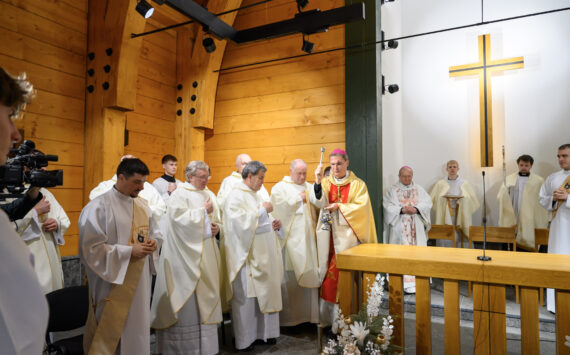 Požehnanie ekumenického kostola sv. Jána Pavla II. v Demänovskej doline